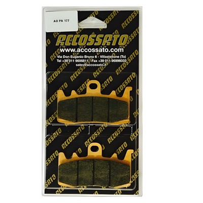 FRONT RECESSED BRAKE PADS FOR QJ MOTOR SVT 650 2023 > 2023 1 HP EV1