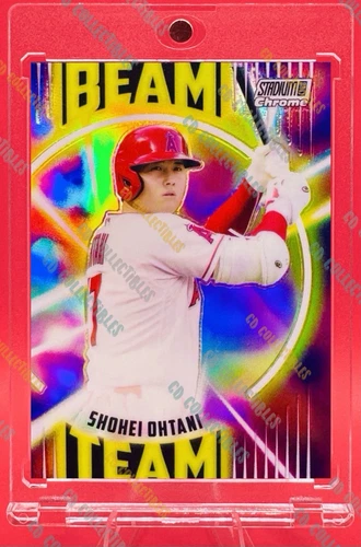 Shohei Ohtani RARE REFRACTOR CARD STADIUM CLUB CHROME DODGERS ANGELS MVP MINT