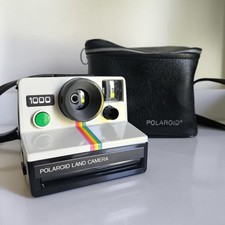 Macchina fotografica vintage Polaroid 1000 SX70 pellicola istantanea con borsa originale non testata