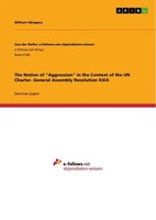 William Obiagwu | The Notion Of Aggression In The Context Of The UN Charter....