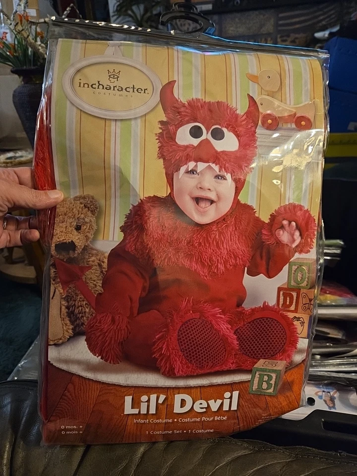 Disfraz Infantil Lil Diablo Rojo Talla Mediana 18-24 Meses Foto 2 de 4