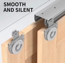 Two Door System Sliding Door Hardware, 60 Bypass Wardrobe Closet Door Track Set
