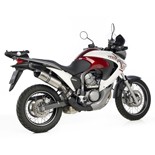 Pot d'échappement LV One Evo en inox pour moto Honda XL 700 V Transalp