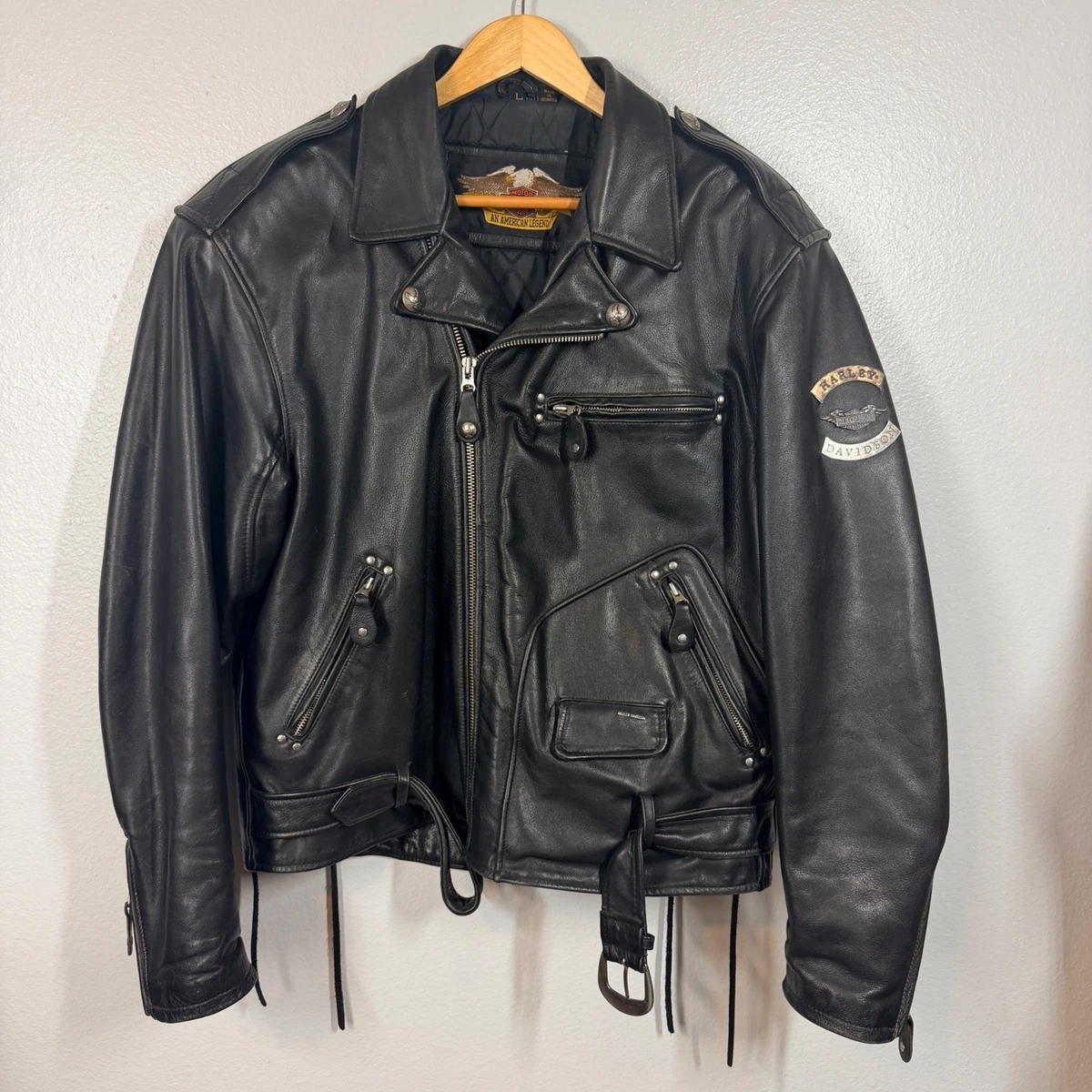 Harley Davidson Leather Jacket Embossed for sale | eBay
