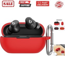 Silicone Case for Beats Solo Buds 2024 Added Metal Carabiner Shockproof Ful...