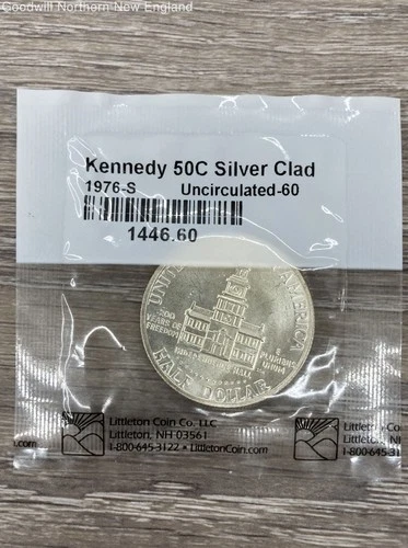 1976 Kennedy Half Dollar Bicentennial 40% Silver Littleton Coin Uncirculated