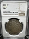 1901 Morgan Dollar CERTIFIED NGC XF 45 Silver Dollar XF45