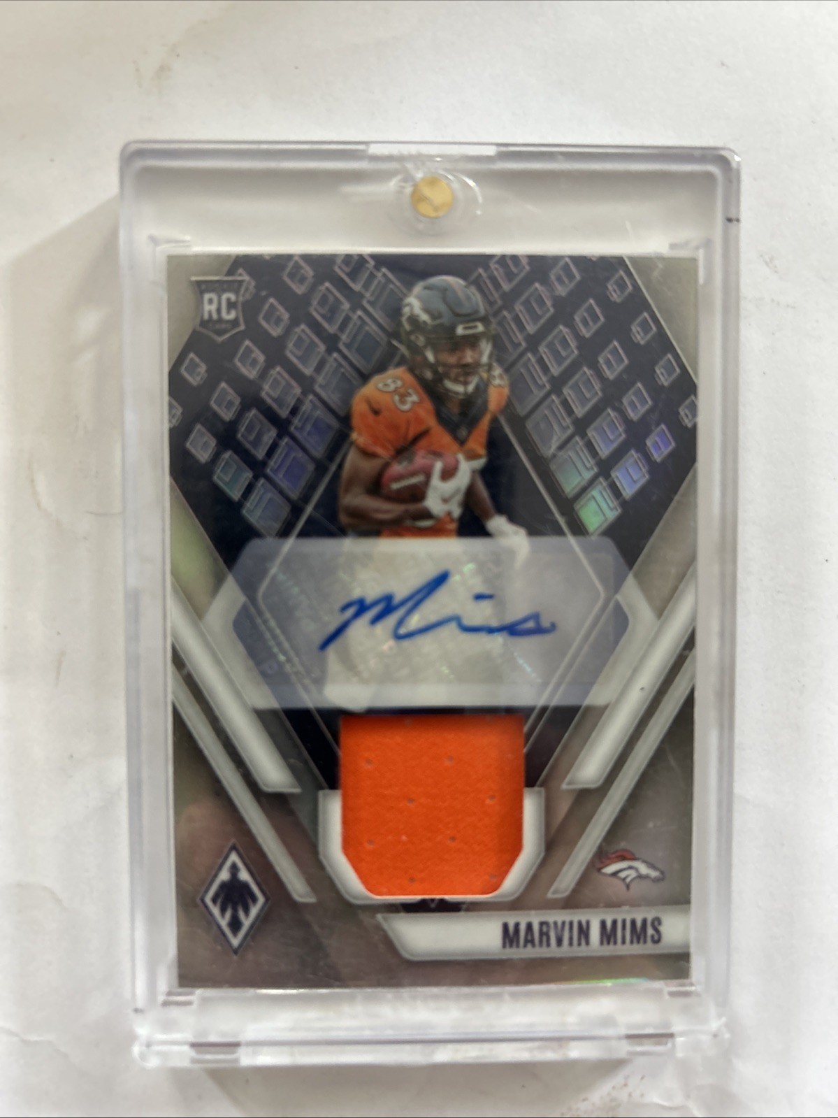 Marvin Mims Panini Phoenix Rps Rookie Auto Jersey #RAJMIMS Base