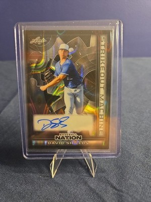2025 Leaf Baseball Nation David Shields Strikeout Machine Auto 1/1