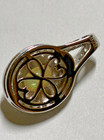 Sparkling 8x6 mm Natural Oval WhiteMulti-Color Opal/White Topas Silver Pendant — photo 9