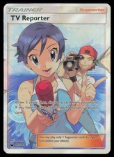 TV Reporter 167/168 Ultra Rare Celestial Storm Pokemon Holo Damaged