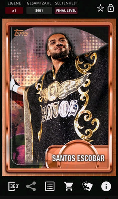 Santos Escobar  Forge 25 Final  1/1/1 WWE Slam App Topps Digital Card 