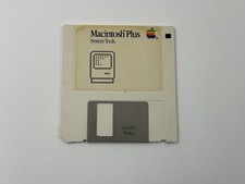1985 Apple Macintosh Plus System Tools 3.5 Floppy Disk Vintage 690-5064-B