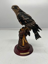 Vtg Montefiori Collection Statue Eagle Hawk Falcon Bird of Prey Sculpture 11"
