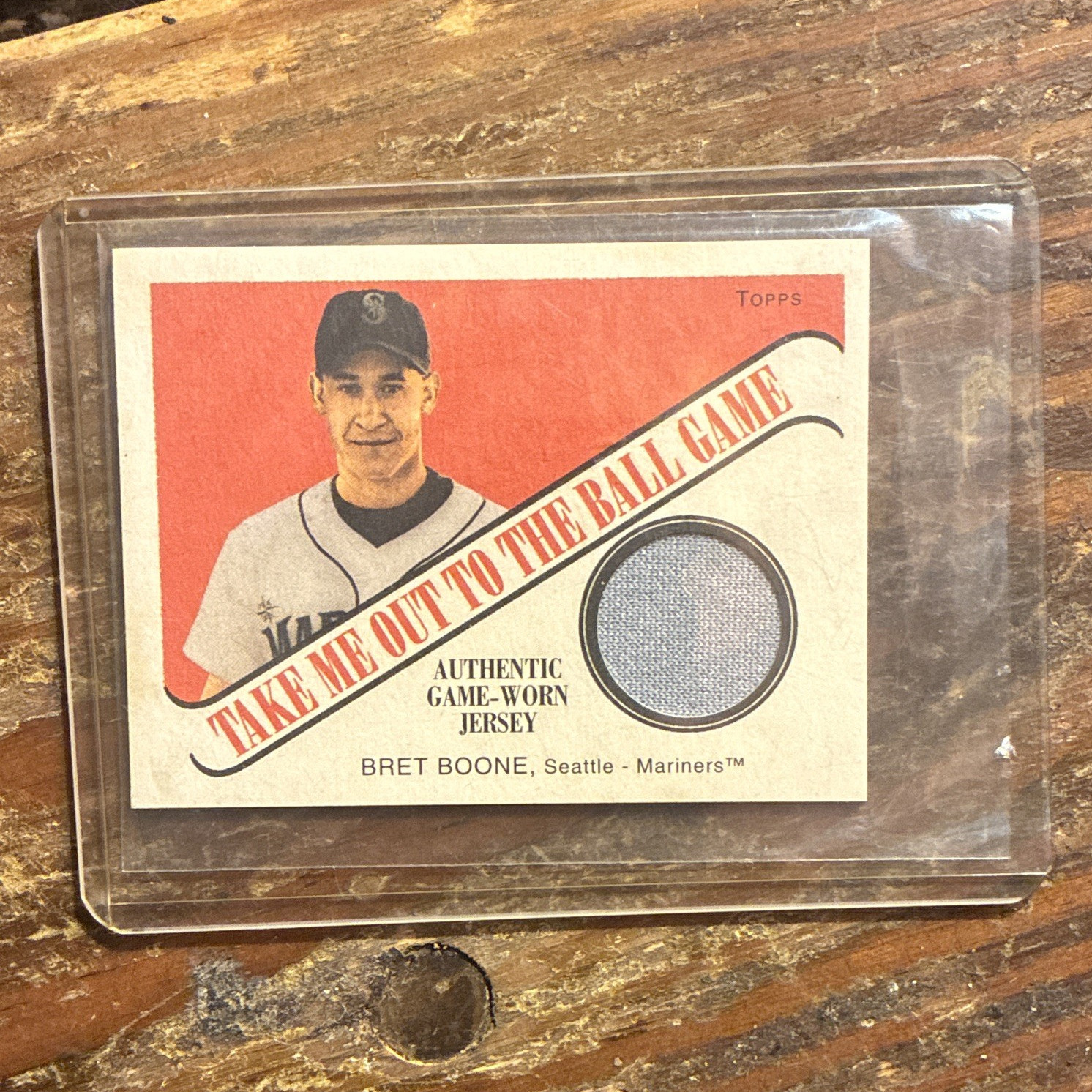 Topps 2004 Cracker Jack Bret Boone Seattle Mariners TB-BB2 Jersey Relic Insert