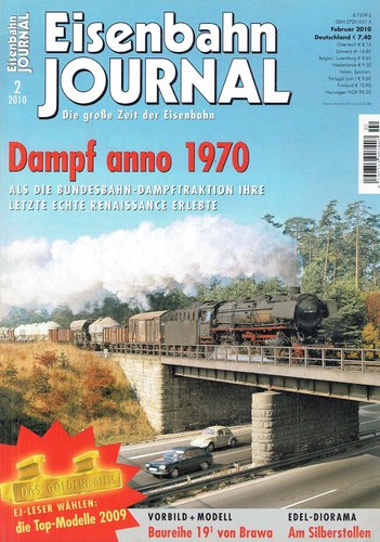 Eisenbahn Journal 2010/02 Dampf anno 1970 Brawa Zug Bahn Lok Lokomotive