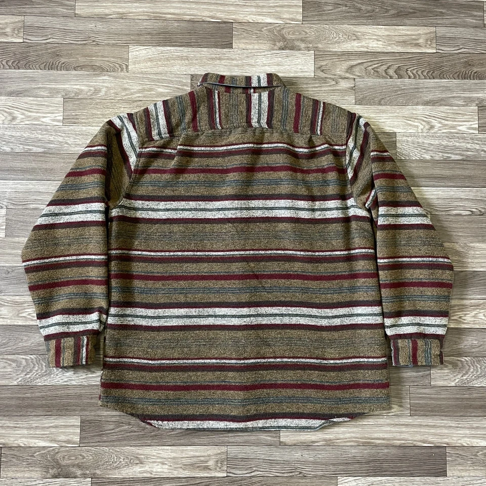 C.E Schmidt Workwear Men’s XL Long Sleeve Aztec Western Flannel Shirt Wool Blend - Image 2 of 4