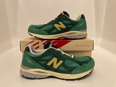 スニーカー New Balance 990v3 Made in USA Teddy Santis Green Gold Size 11 - New Balance Teddy Santis x 990v3 Made in USA Green
