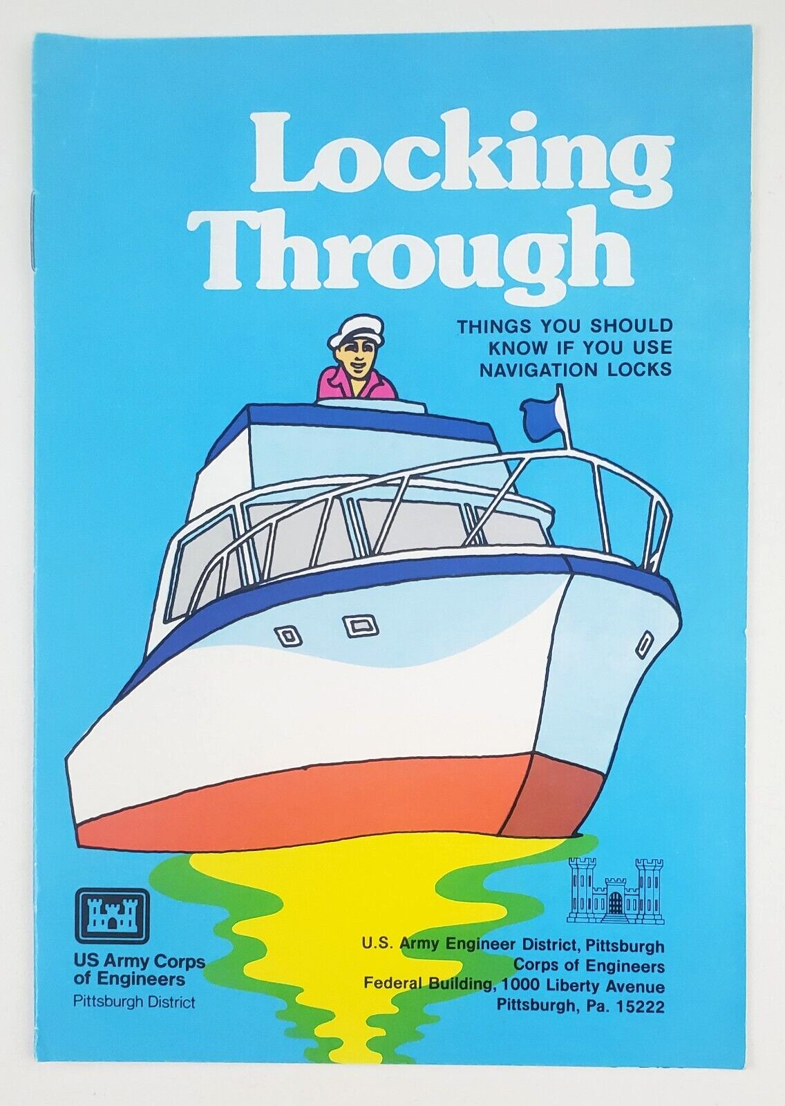 1981 Pittsburgh PA Lock Navigation Boats Corps Engineers Vtg Boating ...