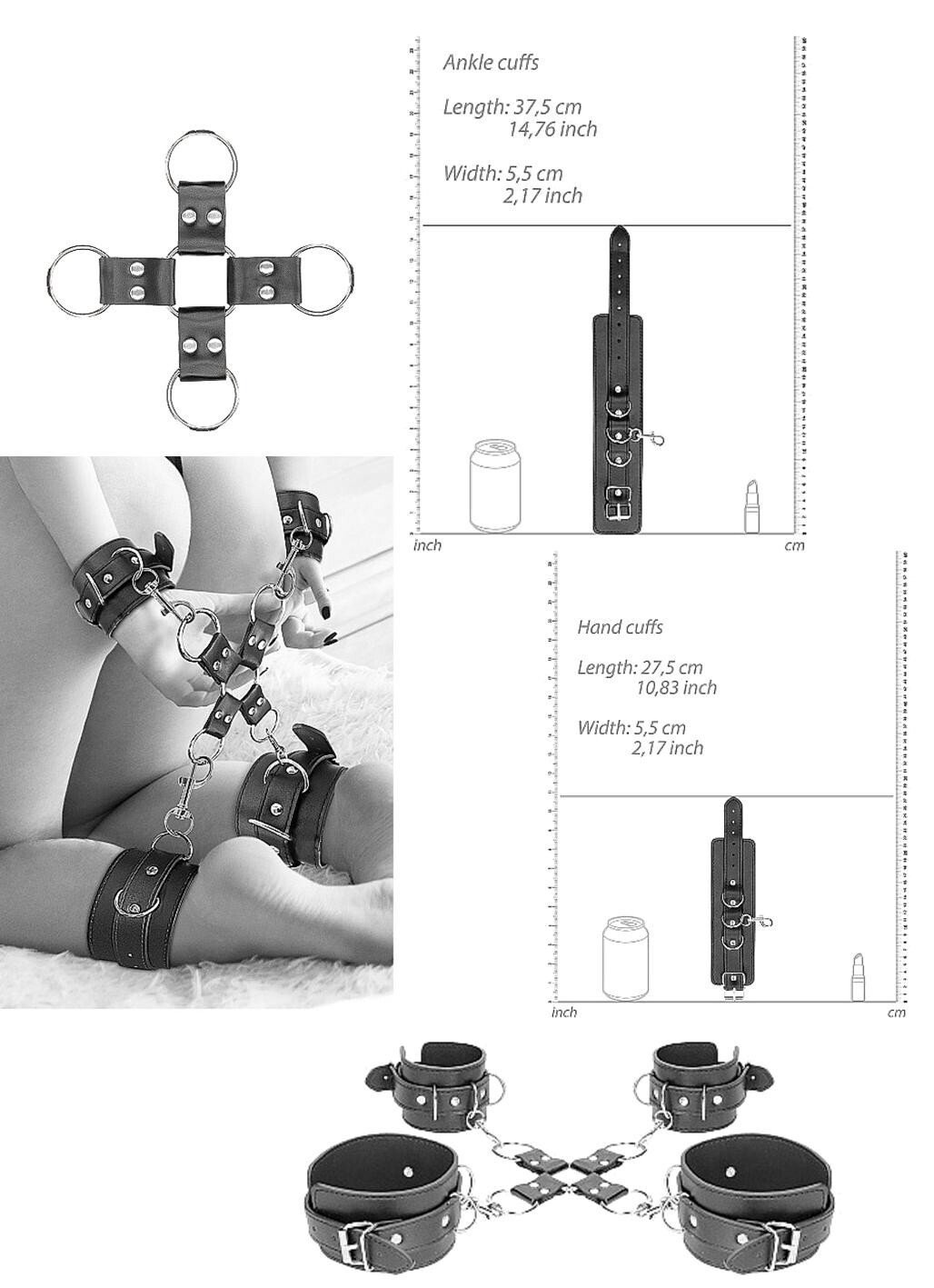 Manette e cavigliere bondage sexy costrittivo restraint sadomaso polsini bdsm