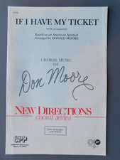 If I Have My Ticket - 1991 Sheet Music - SATB Vocal  Piano - Amer Spiritual