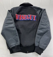 Vintage Wiseguy 1996 Movie Promo Cast and Crew Jacket Black Vinnie Terranova L