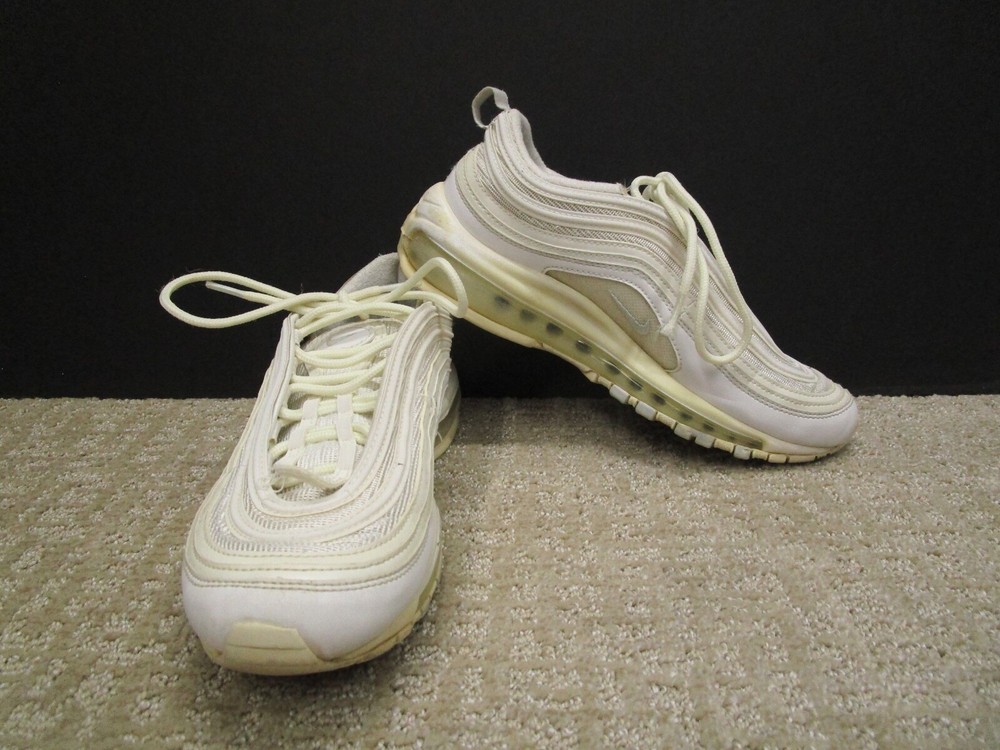 Nike Air Max 97 Women Running Sneakers White Platinum Low Top Size 8