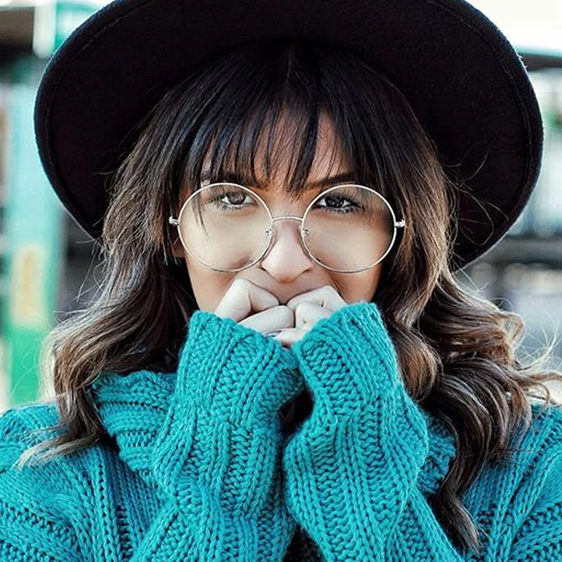 Gafas grandes redondas de metal transparentes de la era vintage de 1920 8714 Foto 2 de 4