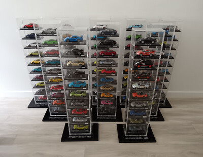 Porsche showcase for 10 miniatures 1/43 Minichamps