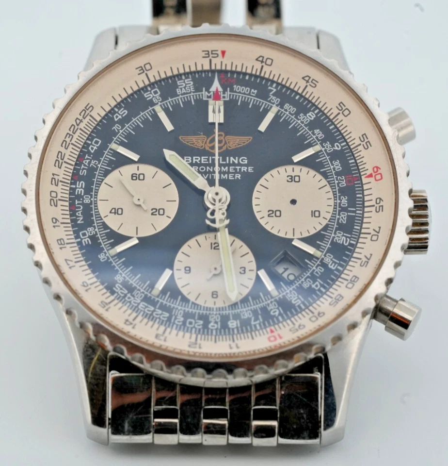 BREITLING Navitimer A23322 Chronograph Automatic Men's Watch | Case | Band Parts - Image 3 of 4