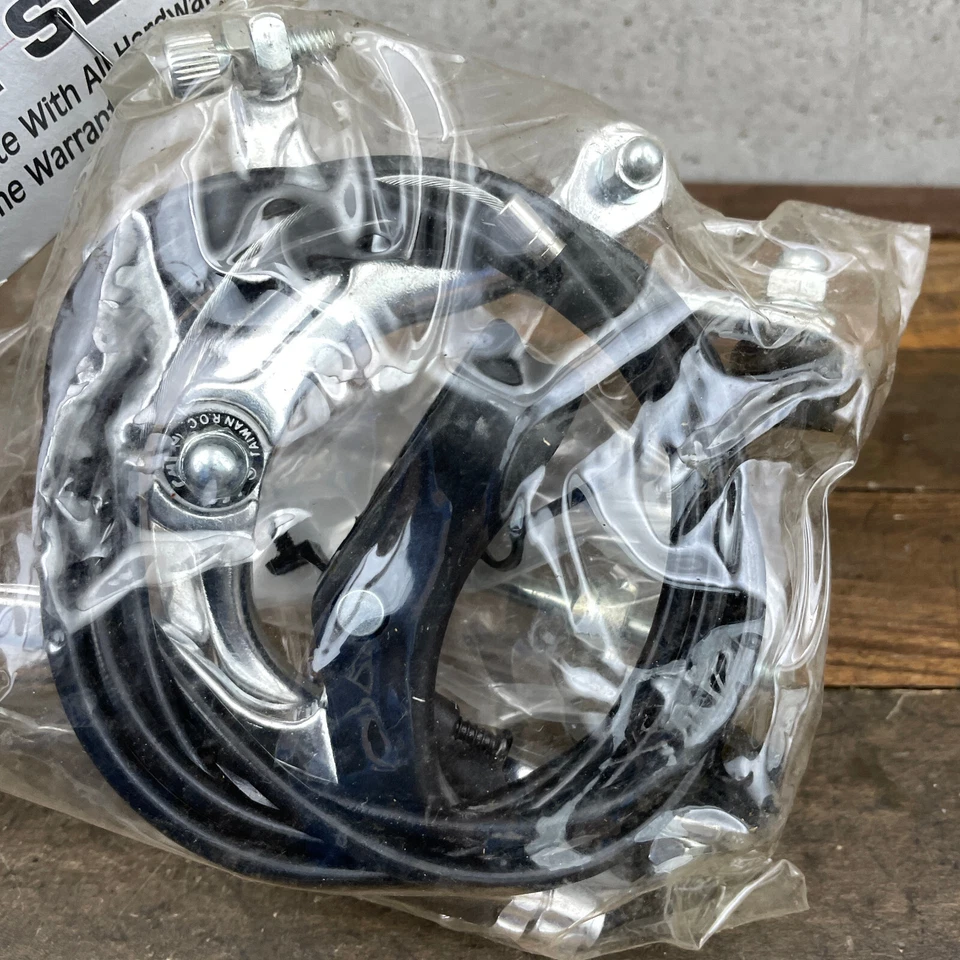 Pyramid BMX Rear Brake Caliper Set NOS Old School BMX Black Lever Cable New - Image 4 of 4