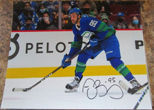 JUSTIN BAILEY SIGNED 8X10 MATTE PHOTO VANCOUIVER CANUCKS (A)
