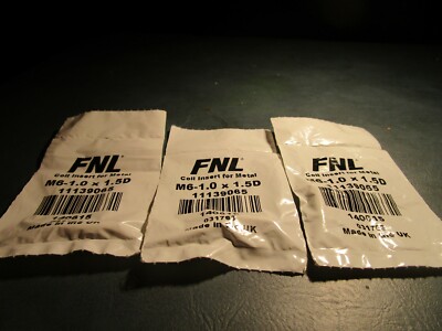 (9) M6-1 x 1.5D 18-8 S/S Free Running Wire Insert