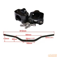 7/8" & 1 1/8" 22MM & 28MM Handlebar Mount Clamp Riser Fit For Dirt Pit Bike ATV