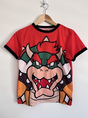Super Nintendo World Bowser Shirt Size Youth M Universal Studios Hollywood Koopa