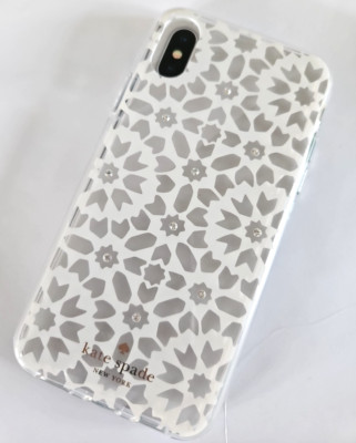 Kate Spade New York Jeweled Floral Mosaic Clear Case for iPhone X/XS for Apple