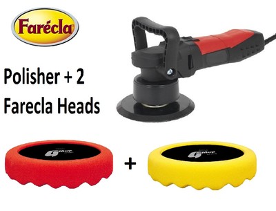 DAS6 240V Polierpuffer & Farecla G Mop 1 gelbe & 1 rote Waffel-Compoundpads