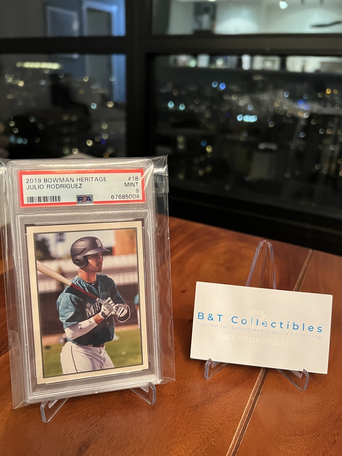 2019 BOWMAN HERITAGE #18 JULIO RODRIGUEZ RC PSA 9 🔥🔥🔥