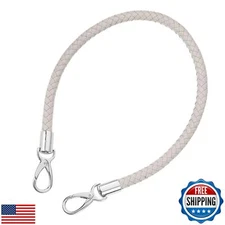 uxcell Leather Purse Strap, 1Pc 60cm/23.62" Short Leather PU Braided Purse Re