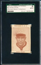 1923 1924 Tomas Gutierrez SGC A = PSA #50 Rosy Ryan Cuban League card