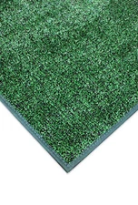 Koeckritz Economy Turf Green & Black Rectangle Indoor/Outdoor Carpet Mat
