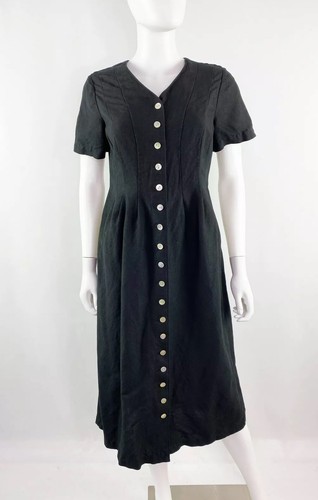 Midi Shirt Dress Linen Blend | eBay
