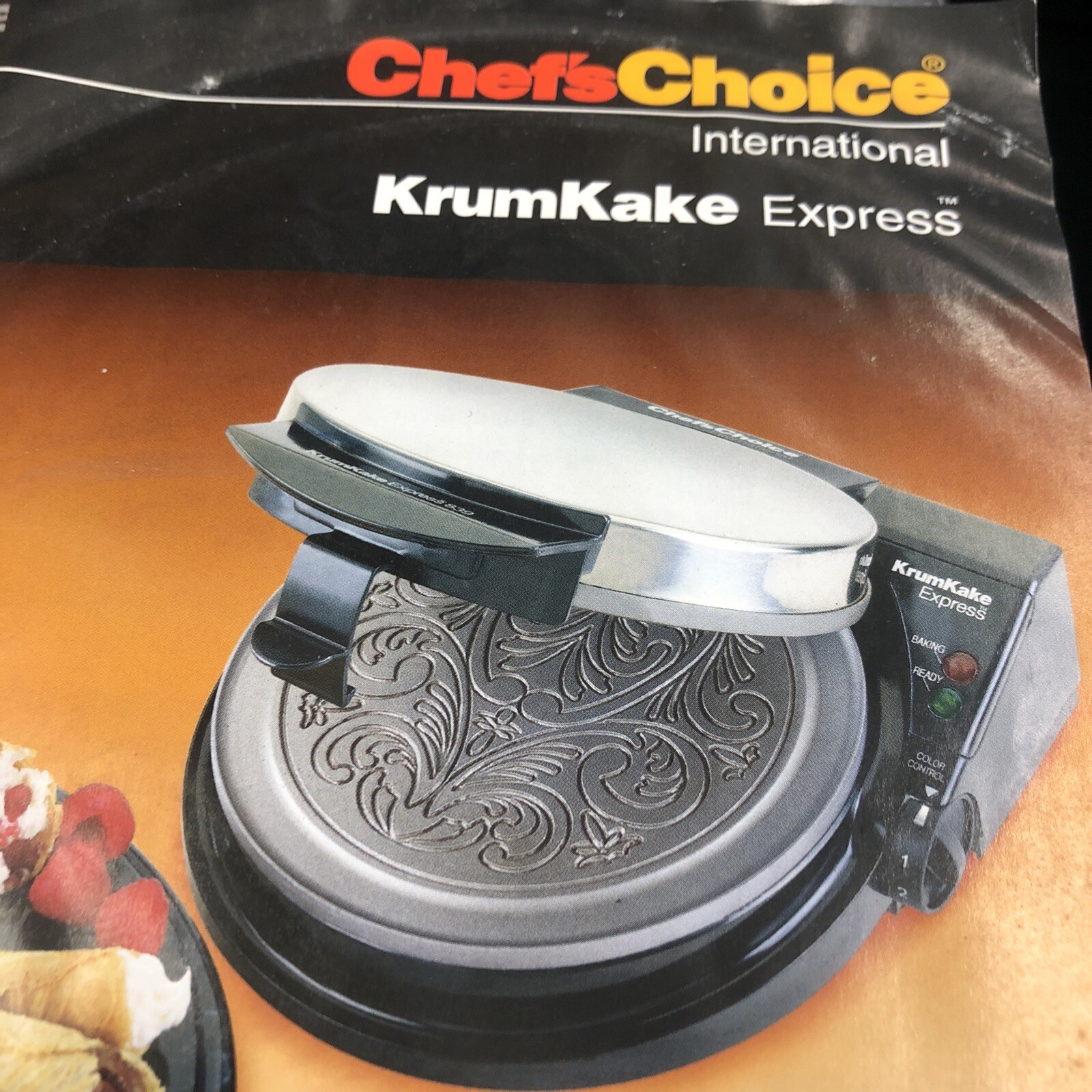 Chef's Choice International KrumKake Express 839 Pizzelle Crepe Maker Pizzelle