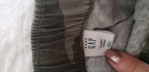 LOT of 2 GAP/CARTER'S Kids Boy Cozy Lined Cargo Pants Sz 2T Green Camo Pull-On - Picture 10 of 12