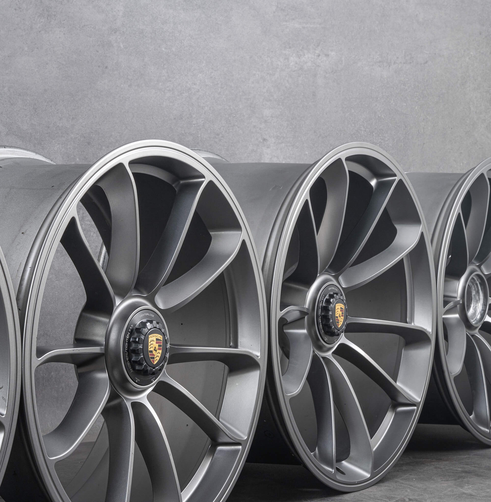 Original Porsche rims 20 21 inch 991 GT3 RS 911 platinum aluminum rims