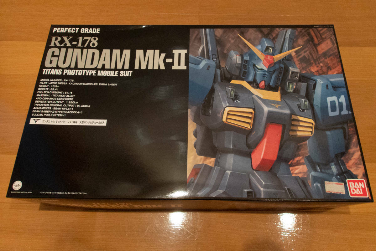 Bandai PG 1/60 RX-178 Gundam Mk-II Titans Color Mobile Suit Z 