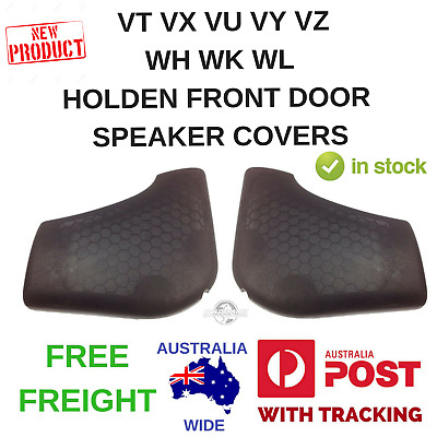 Pair LH+RH Speaker Cover Black For Holden Commodore VT VX VY VY VZ 97~06