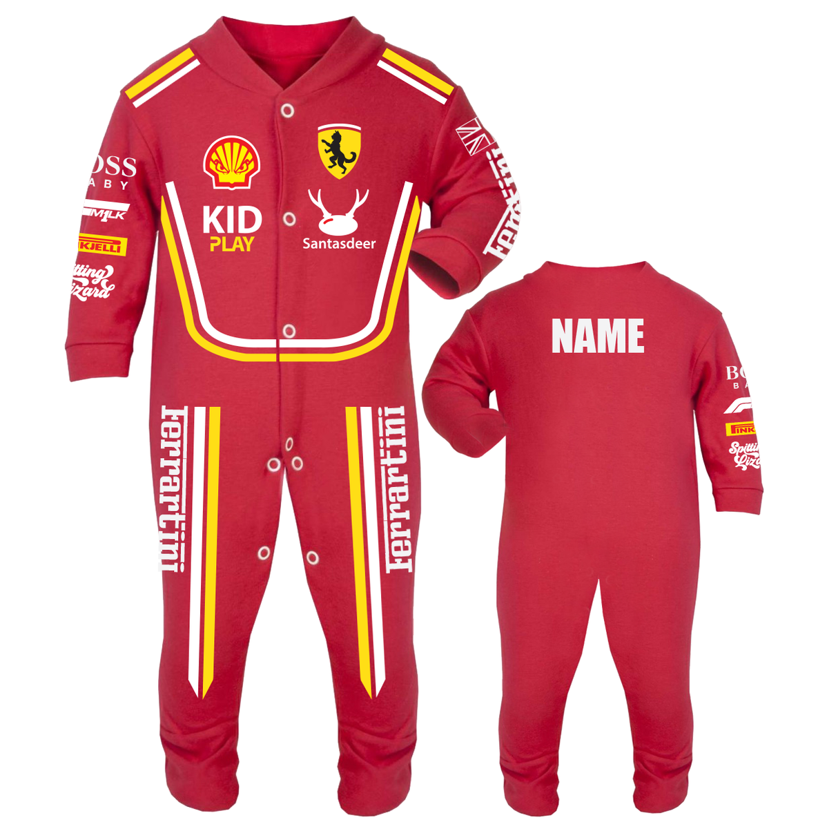 Ferratini F1 Baby Race/Sleep Suit | eBay UK