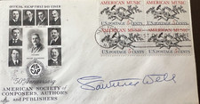 LAWRENCE WELK BAND LEADER SIGNED FDC ASCAP AMERICAN MUSIC 1964