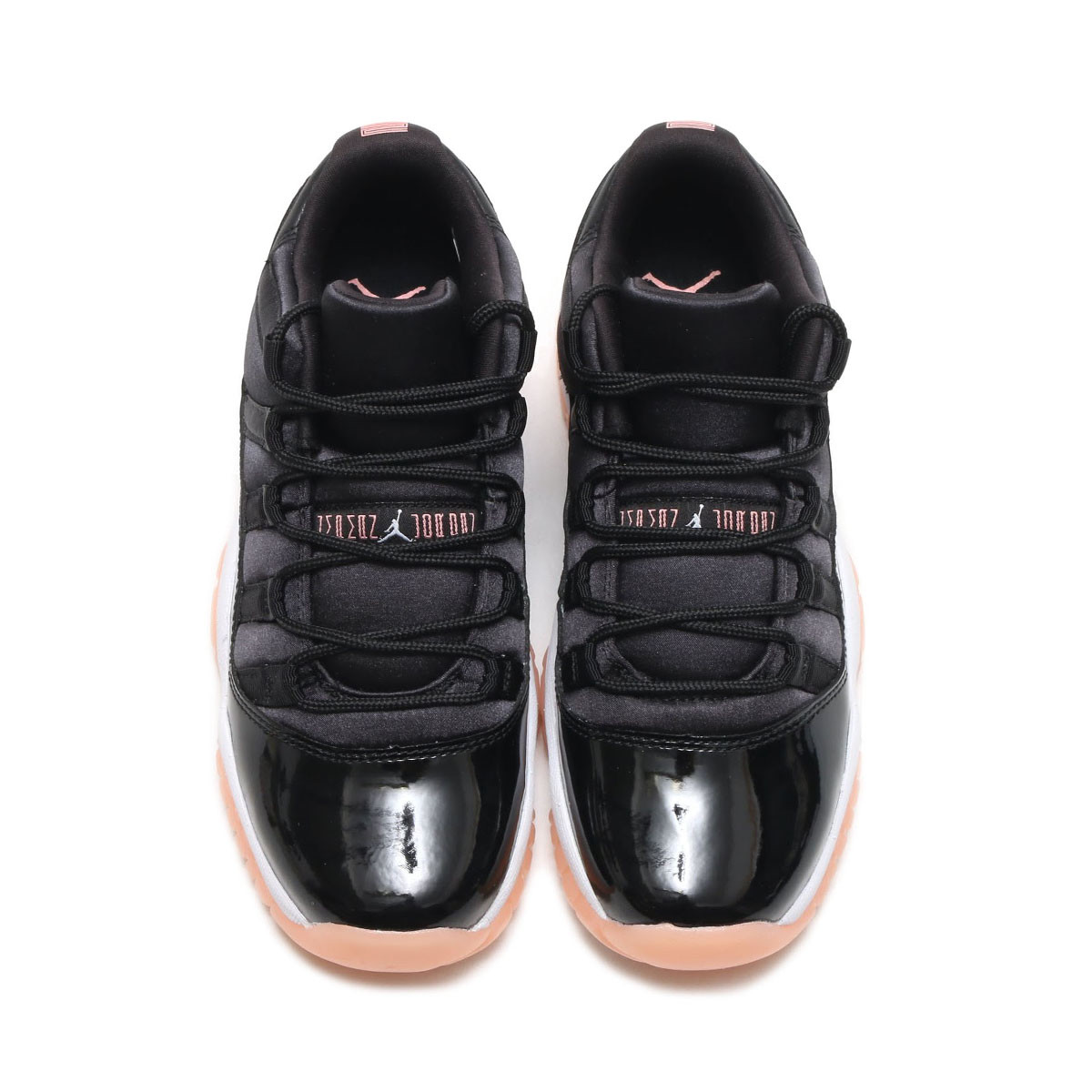 Nike Air Jordan Retro XI 11 Low Coral Peach Patent Black White GS